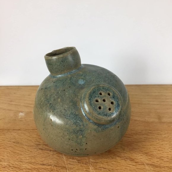 Studio Pottery Small Teapot with Plug and Strainer Spout Unique - Picture 1 of 7